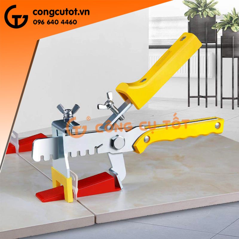 Combo 1 Kìm Ke + 100 Ke Nêm + 300 Ke Cân Bằng Ốp Lát Gạch loại 1mm, 1.5mm, 2mm, 3mm tùy chọn