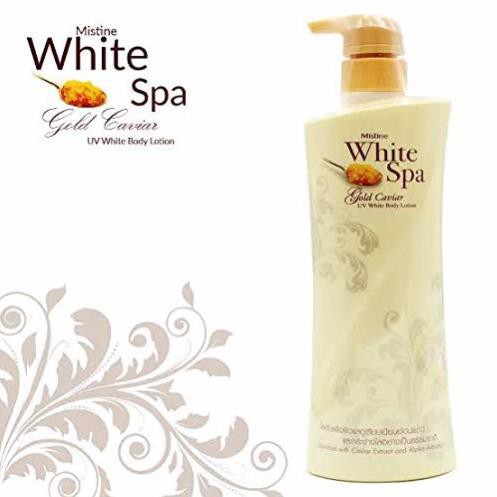 KEM DƯỠNG DA TOÀN THÂN TRỨNG CÁ MUỐI VÀNG MISTINE WHITE SPA GOLD CAVIAR UV WHITE BODY LOTION