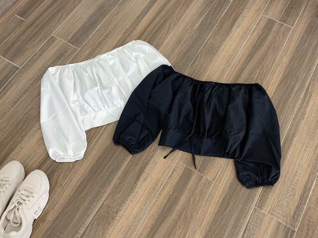 Áo baby doll tay lỡ viền bèo 7554Dn