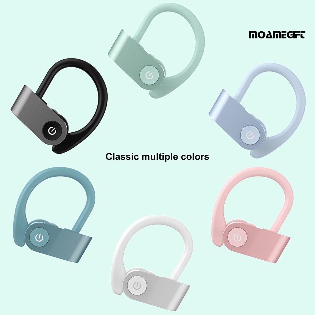 moamegift TWS Rechargeable Wireless Bluetooth 5.0 Dynamic In-ear Earphone Ear Loop Earbuds
