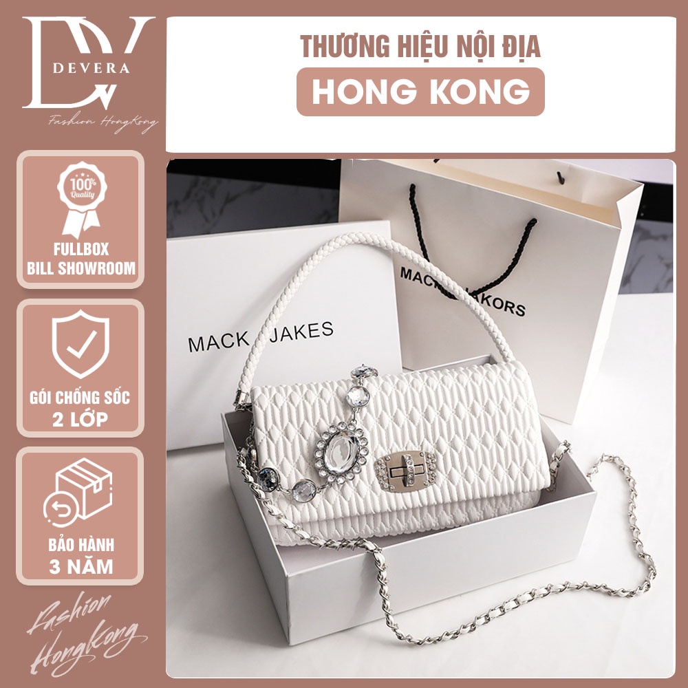 Túi Xách Nữ Đeo Vai Dự Tiệc,Túi Đeo Chéo-DEVERA Mã 8808 Hàng Fullbox Bill HongKong