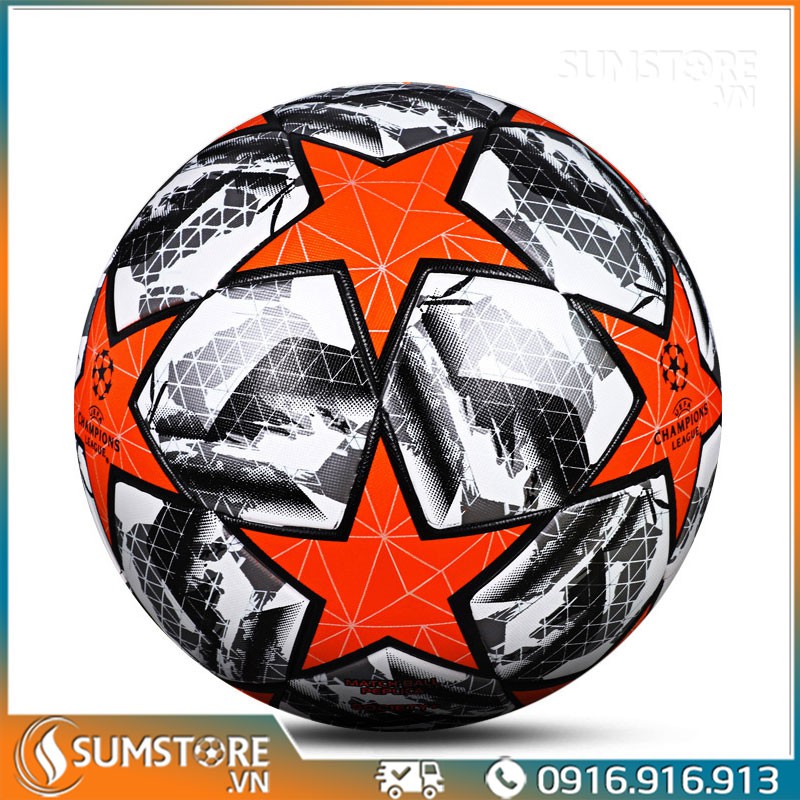 Quả bóng Champion League Đúc Cao cấp 2021, size 5, tặng kim