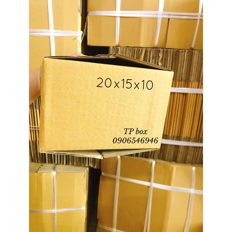 Thùng giấy carton size 20x15x10cm - COMBO 200 HỘP ĐÓNG HÀNG