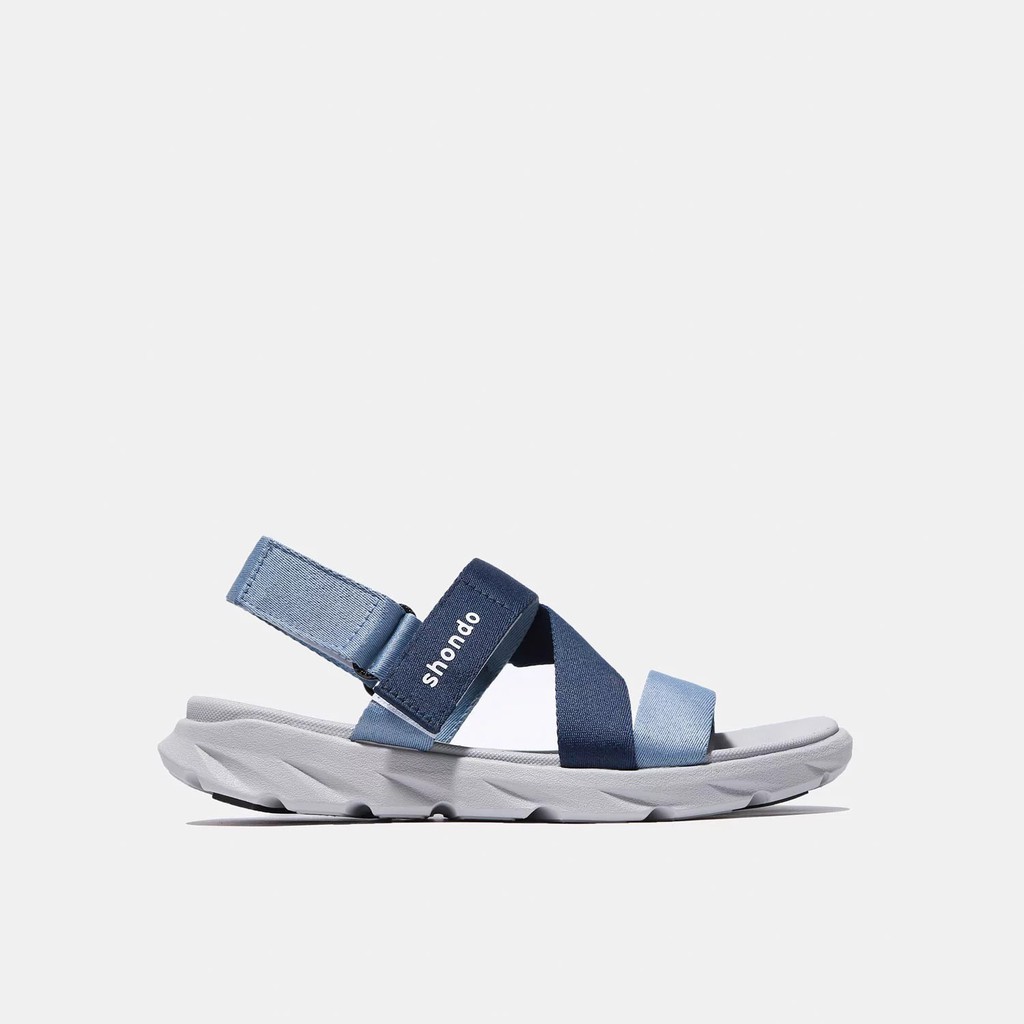 Giày sandal Shondo F6 Sport đế xám ombre xanh dương - F6S2130