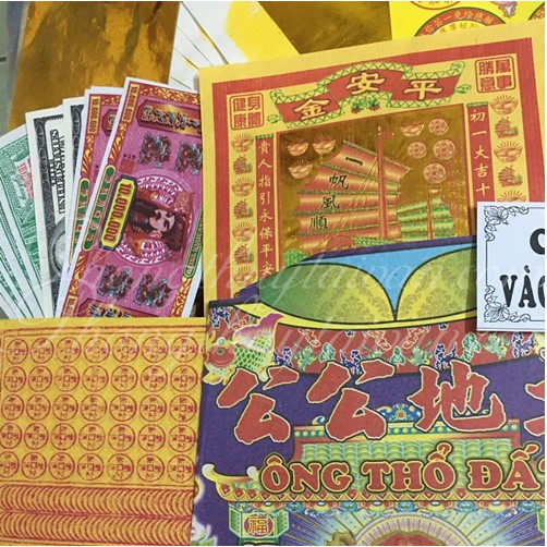 Giấy tiền cúng Nhà mới, tân gia, nhập trạch  bộ phối sẳn đầy đủ - 2 loại