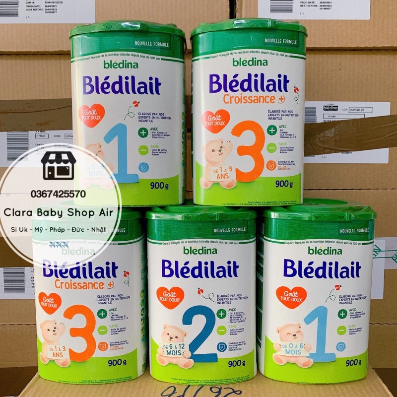(✈️ đủ bill date 2023 ) Sữa bột Bledilait Bledina số 1 2 3 4 ( khách mua trên 6 hộp trả bill)