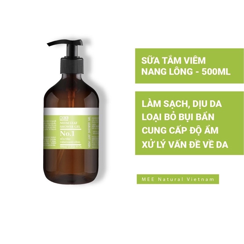 Sữa Tắm Viêm Nang Lông 500ml - Mee Natural Vietnam