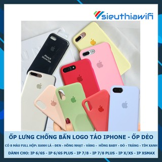 [Freeship đơn từ 50k toàn quốc][ FULL HỘP ] ỐP LƯNG CHỐNG BẨN LOGO TÁO - ỐP IPHONE DẺO [ GT-A ]