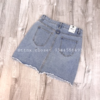 Chân váy jeans chữ A