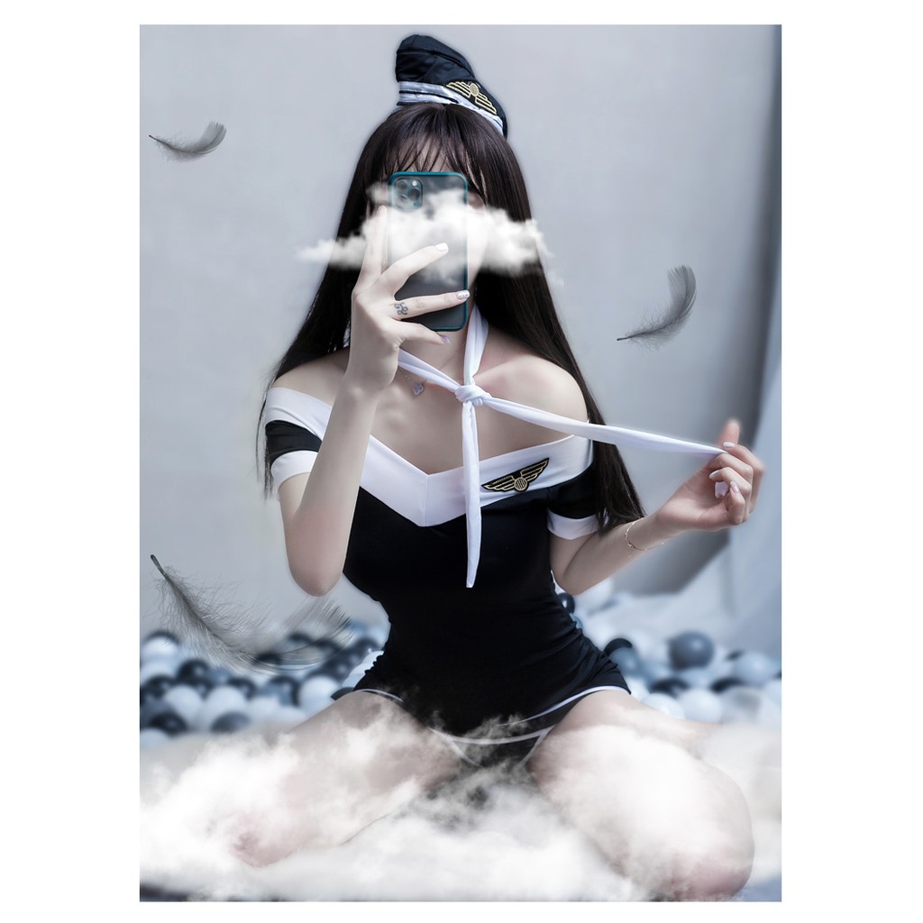 Đồ ngủ sexy 💝 Free ship 💝 Cosplay hải quân đen | BigBuy360 - bigbuy360.vn