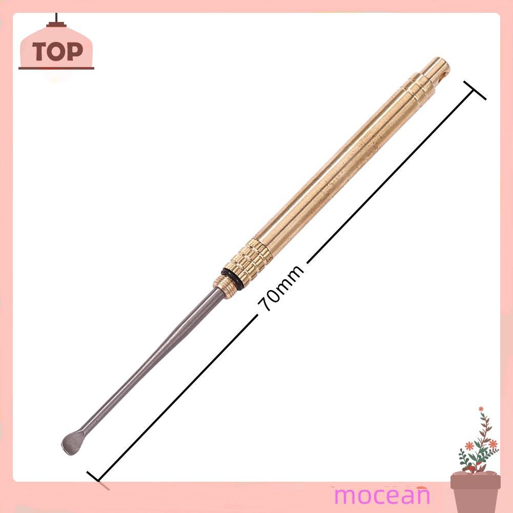 Tăm xỉa răng/ Dụng cụ lấy ráy tai kiểu đầu muỗng bằng hợp kim titan chống gỉ mang theo khi đi du lịch ngoài trời
