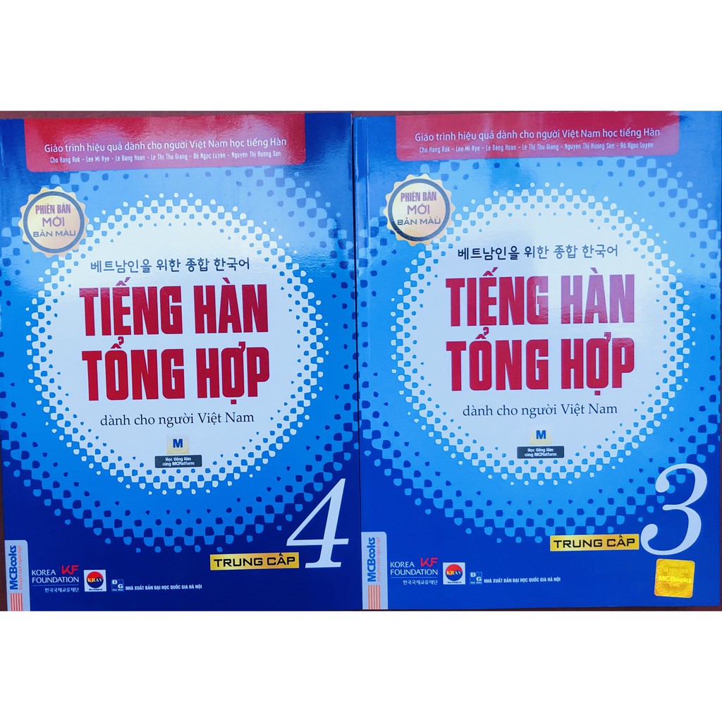 Sách - Combo Tiếng Hàn Tổng Hợp Dành Cho Người Việt Nam Trung Cấp 3 - 4 (SGK) bản 4 màu