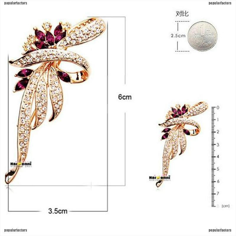 Ghim Cài Áo Đính Đá Phong Cách retro Thời Trang Cho Nữ