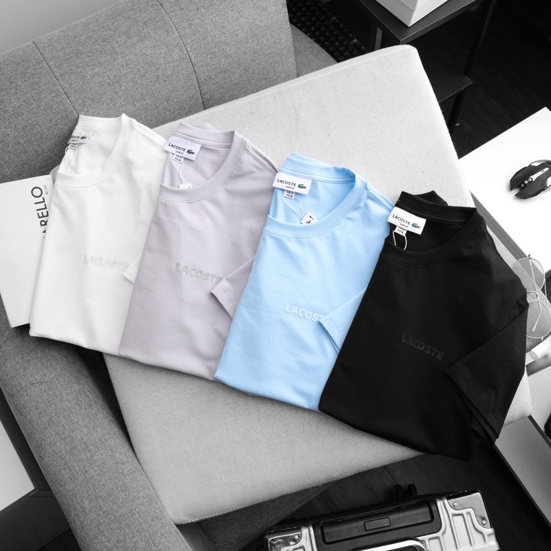 ÁO THUN TRƠN LC LOGO ÉP SILICON