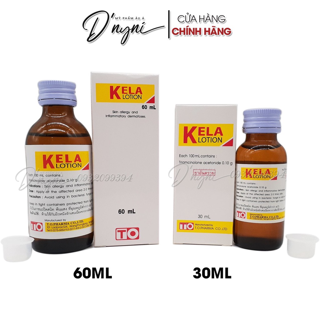 LOTION LOẠI NGỪA VIÊM LỖ CHÂN LÔNG KELA THÁI LAN