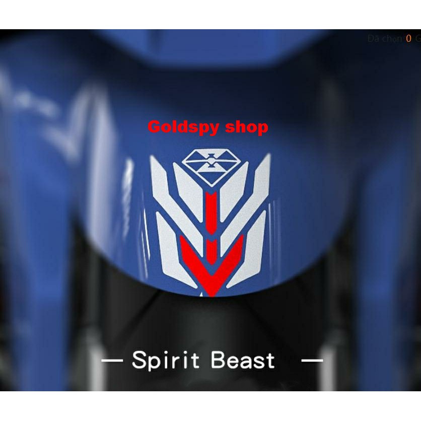 Tem decal phản quang Spirit Beast chính hãng dán dè trước ( giá 1 cái )