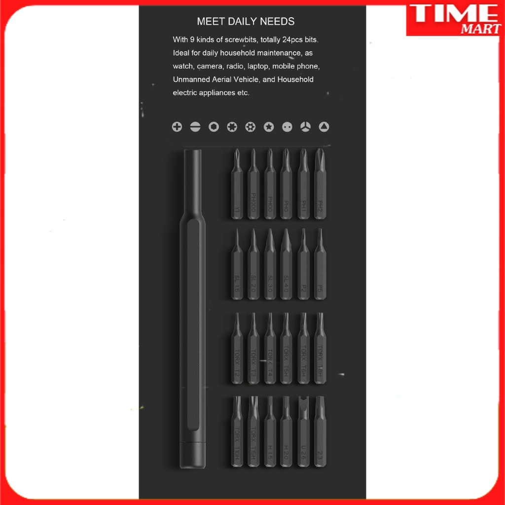 [CHÍNH HÃNG] Set 24 Tua Vít Từ Tính Đa Năng Xiaomi Mijia[TIME_MART siêu thị tiện ích gia đình]