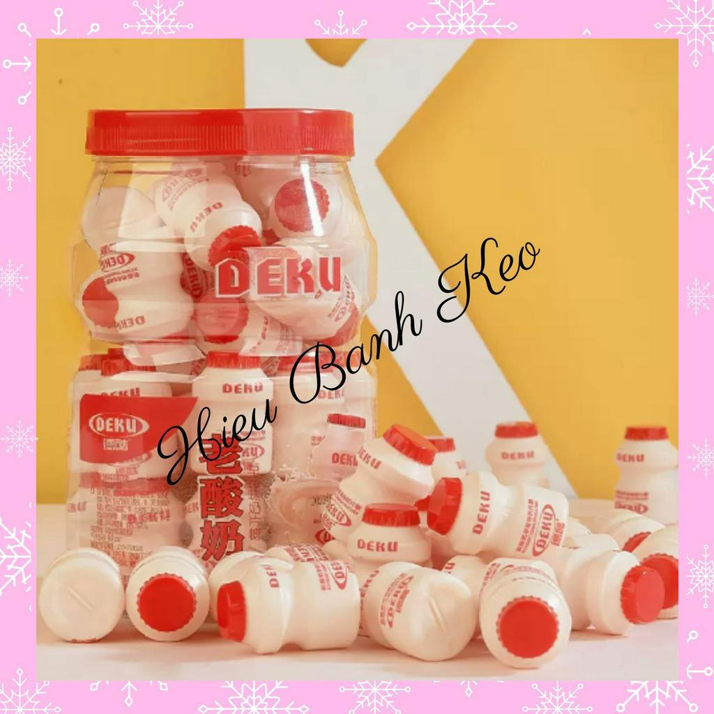 Kẹo sữa chua DEKU sữa chua nguyên bản, sữa chua dâu