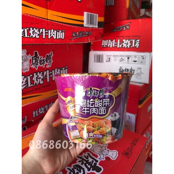Mỳ Tôm Hiệu Thầy Khang Nội Địa Trung Loại Bát - Mì Ăn Liền
