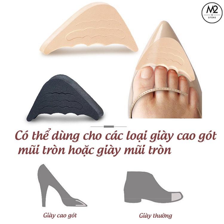 Cặp lót giày cao gót nữ đệm êm ngón chân XIMO chất liệu cao su non (LGCGC10)