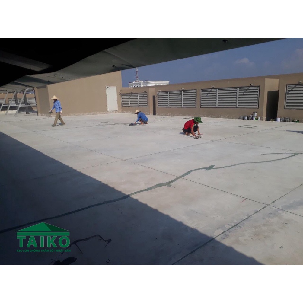 [Chính Hãng ] Keo Sơn Chống Thấm Sàn Mái TAIKO NITTON - Thùng 10 Lít - Tặng Kèm Vải Kết Cấu