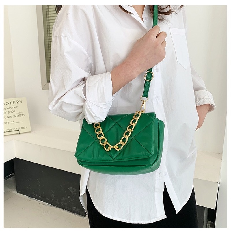 Túi đeo vai IELGY họa tiết hình vuông cỡ nhỏ thời trang