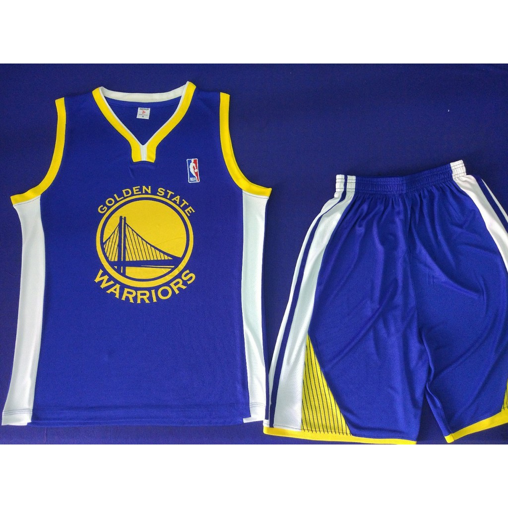 Bộ quần áo bóng rổ GOLDEN STATE chất thun đẹp - ảnh thực tế