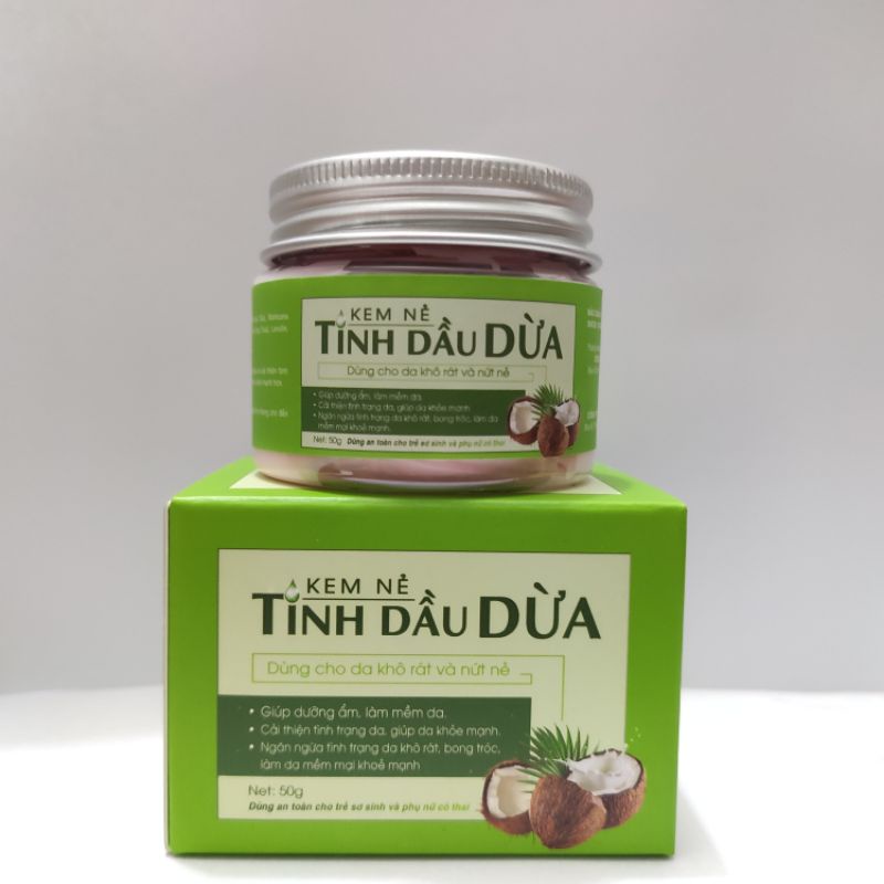 Kem nẻ - tinh dầu dừa, dùng cho da khô rát và nứt nẻ
