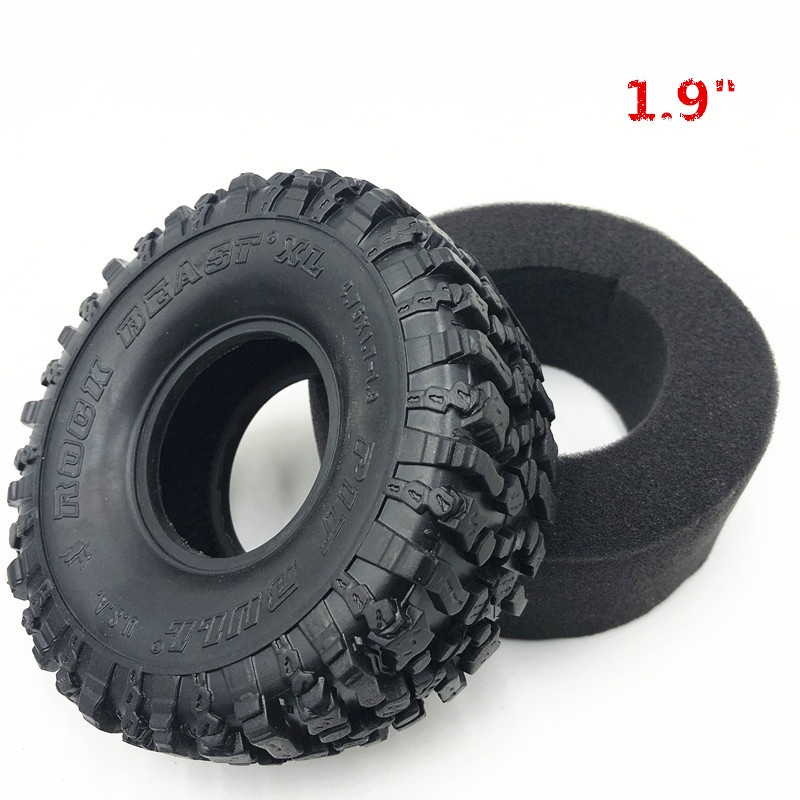 Bộ 4 Bánh Xe Cao Su 120MM 1.9 Inch Cho Xe Điều Khiển Từ Xa Axial SCX10 90046 AXI03007 Traxxas TRX4 TF2 D90