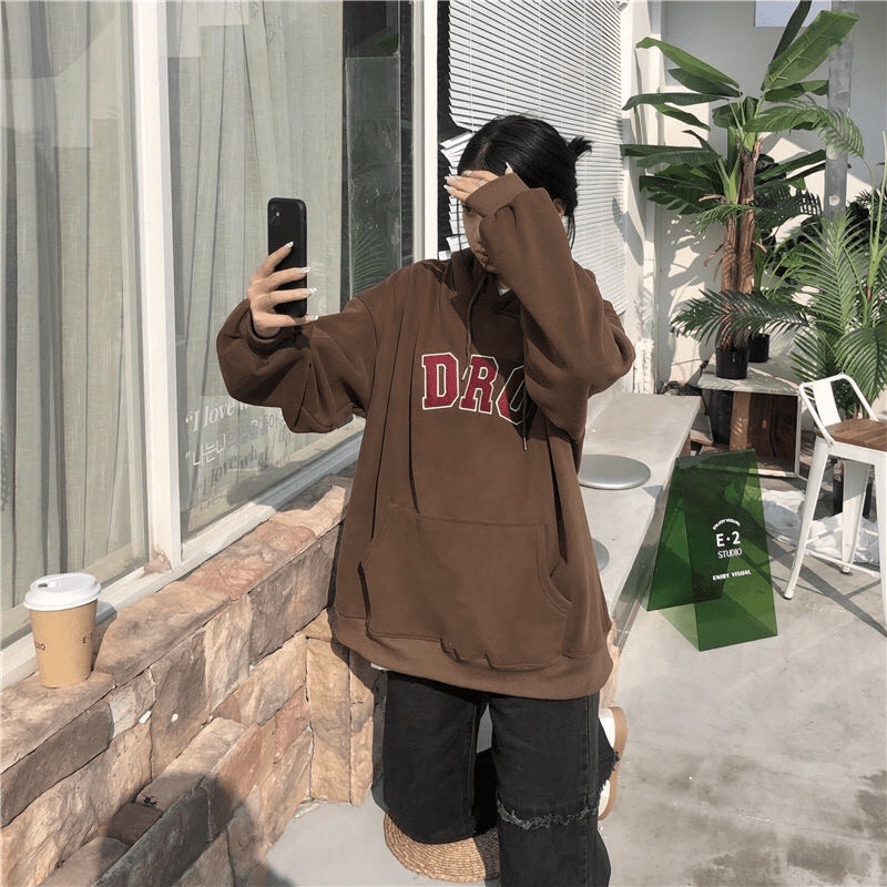 ÁO HOODIE NỈ FORM RỘNG SIÊU ĐẸP CHO DỊP VÀO ĐÔNG SẮP TỚI NA Shop Valentina