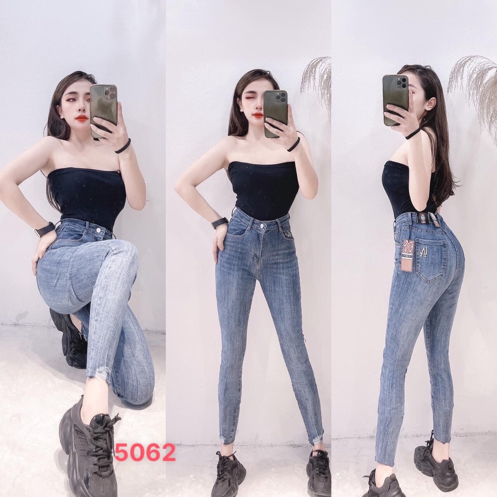Quần Jean Nữ mẫu mới (kèm hình thật) ❤️A-T Fashion❤️ Quần Bò Nữ cạp cao thời trang hiện đại trẻ trung - QJN5062