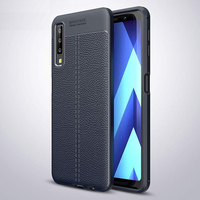 Ốp lưng sần Galaxy A7 2018 Silicon AUTO FOCUS