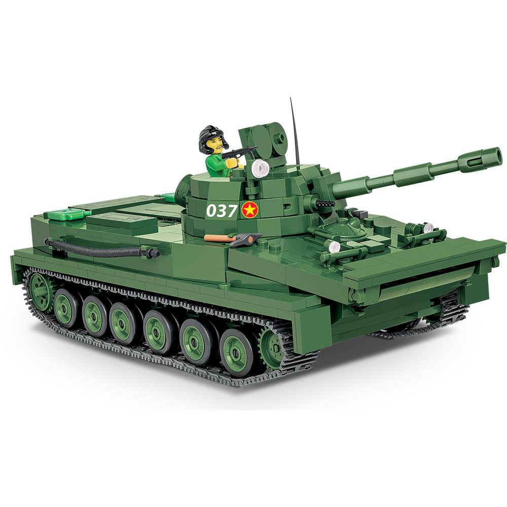 Đồ chơi lắp ráp Lego xe bánh xích - xe tăng - Tank PT-76 Viet Nam War COBI-2235