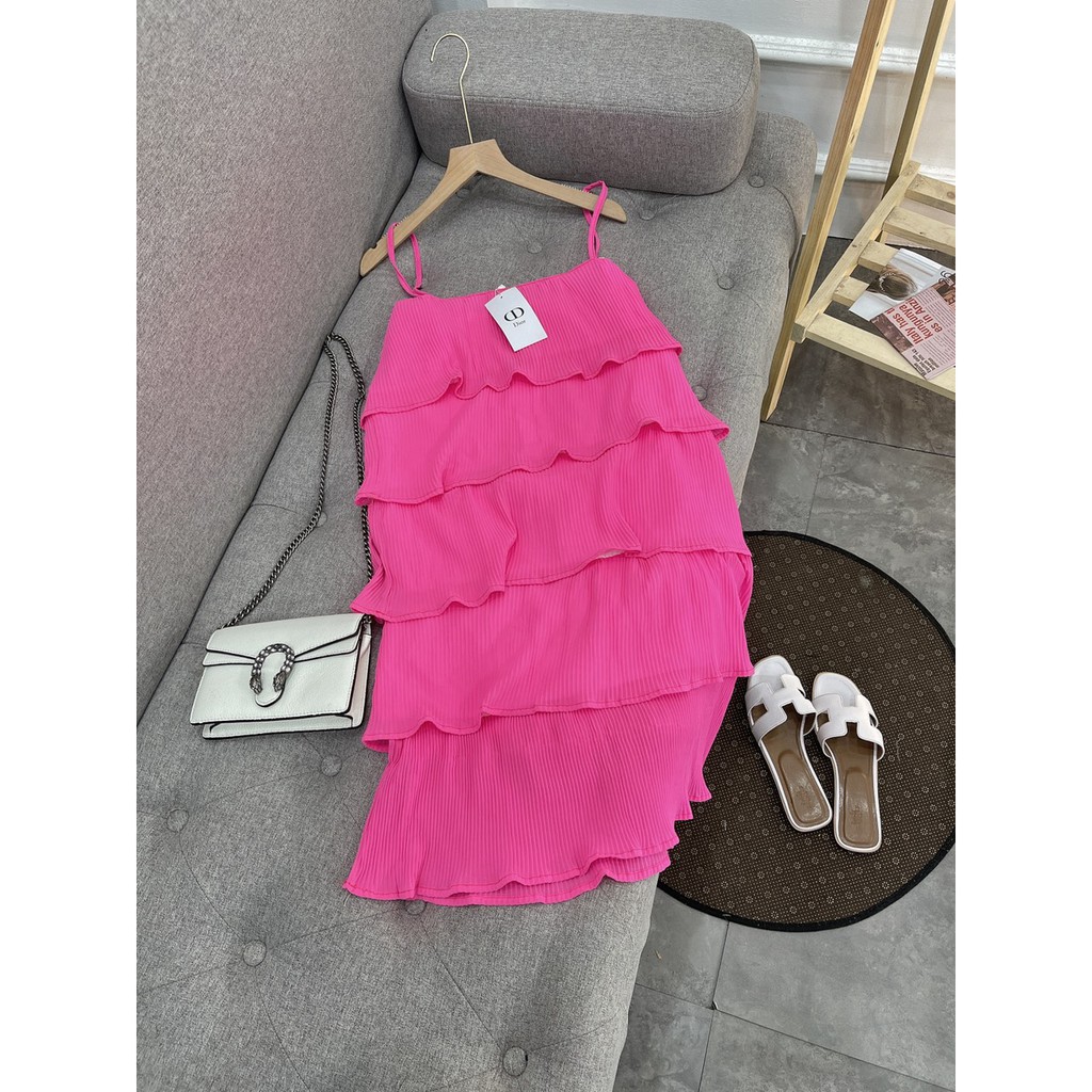 Đầm Maxi Dập Li 5 Tầng 2 Dây Cực Hót | BigBuy360 - bigbuy360.vn