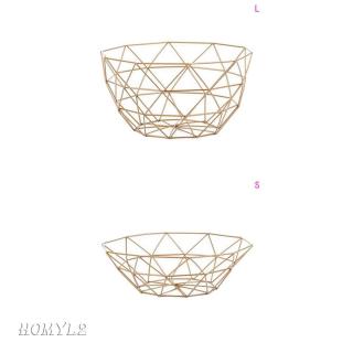 Fruit Basket Durable Metal Fresh Fruit Baskets Apple Oranges Storage Bowl L