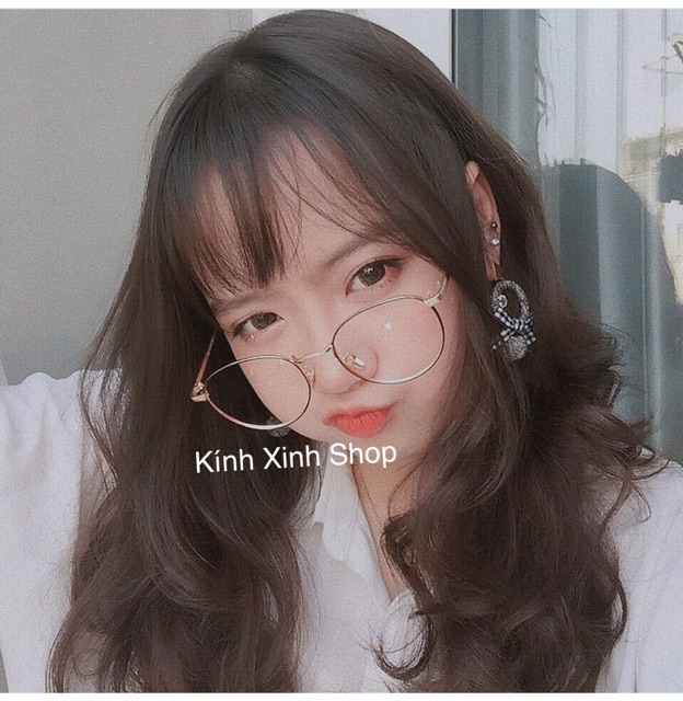 Kính Mắt tròn KOREA Kim loại tăm mảnh đuôi nhọn - MTHQ11