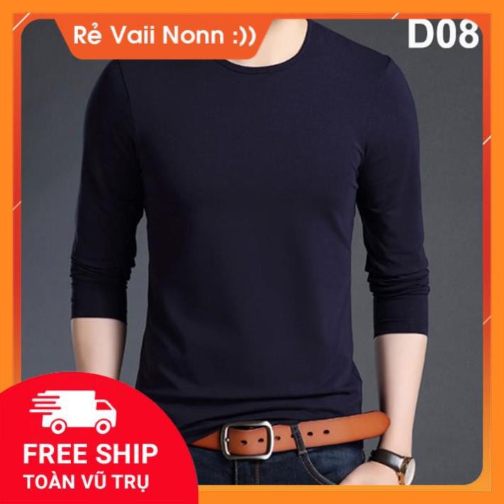 [ Xả Kho] Áo thu đông nam tay dài cổ tròn phong cách thể thao năng động, thời trang | BigBuy360 - bigbuy360.vn
