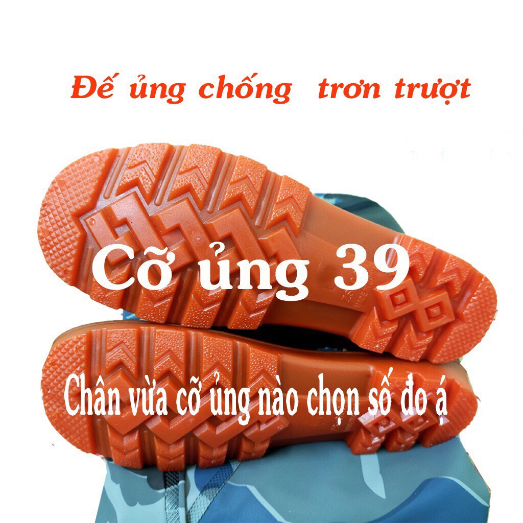 Quần liền ủng lội nước bảo hộ cơ thể loại 1 chất liệu vải bên trong cao su co giãn bên ngoài