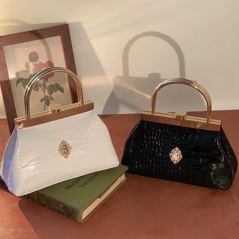 The Erona - Túi xách vintage hạt đá