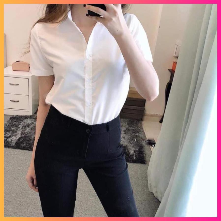 Sơ mi ngắn tay công sở, áo sơ mi nữ  MoonMy  Sơ Mi Nữ ngắn tay - Hàng Cao Cấp | BigBuy360 - bigbuy360.vn