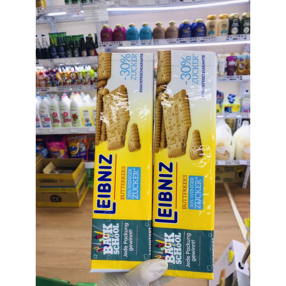Bánh quy bơ ít đường Leibniz Đức gói 200g bơ tự nhiên và dầu hướng dương | BigBuy360 - bigbuy360.vn