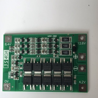 Mạch sạc cân bằng và bảo vệ pin Li-ion 3S 40A