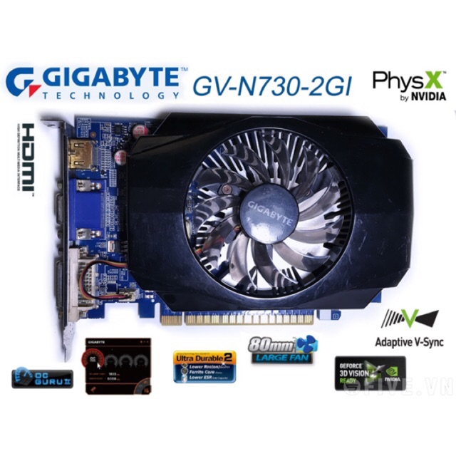 Card GT730- 2G-D3(Chơi Mượt FIFA 4)