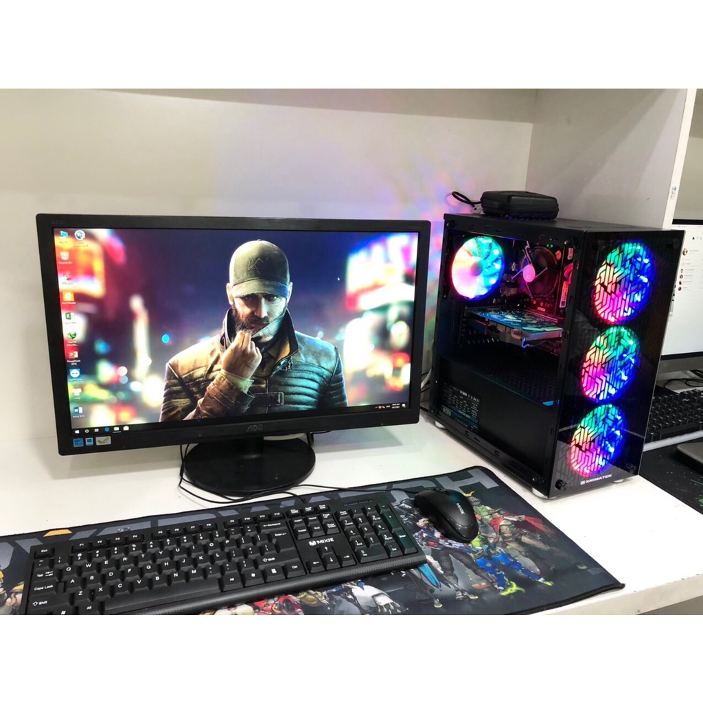 Bộ máy tính PC văn phòng, PC học tập, máy tính làm việc online H410 + i310105  Mới 100% bảo hành 3 năm