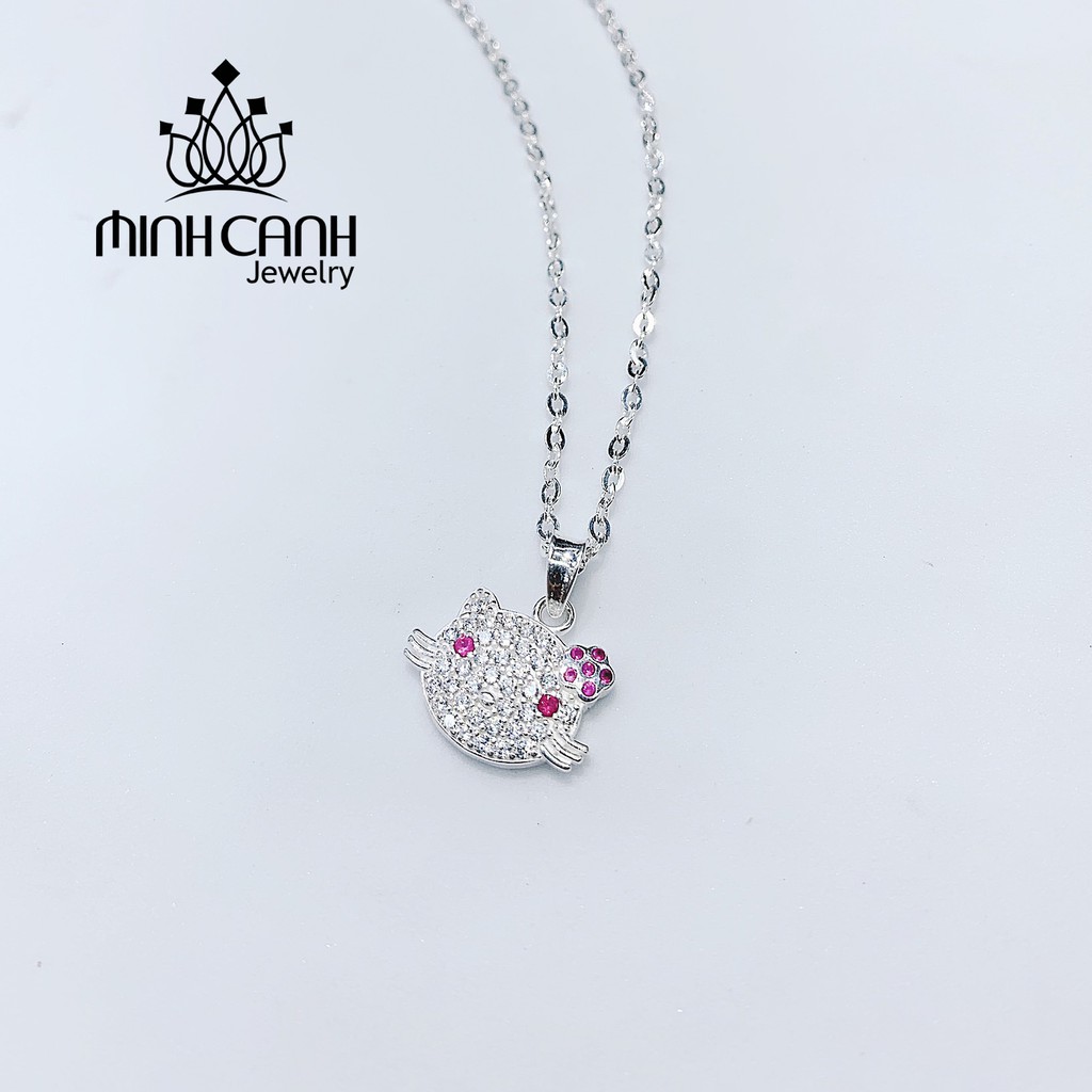 Dây Chuyền Bạc Mặt Mèo Hello Kitty Cho Bé Gái - Minh Canh Jewelry