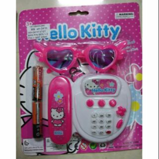 Đồ chơi điện thoại Hello Kitty Pin Nhạc,kèm pin. Mắt kính