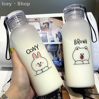 Bình Đựng Nước Bằng Nhựa Kiểu Hàn Quốc 500ml Cho Nữ