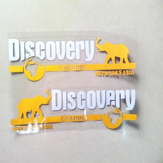 bộ 2 tem discovery dán xe máy xe ô tô