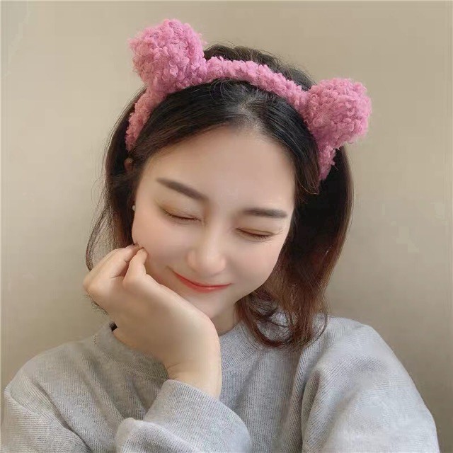 Bờm Cài Tóc Hình Tai Gấu Siêu Dễ Thương ❤