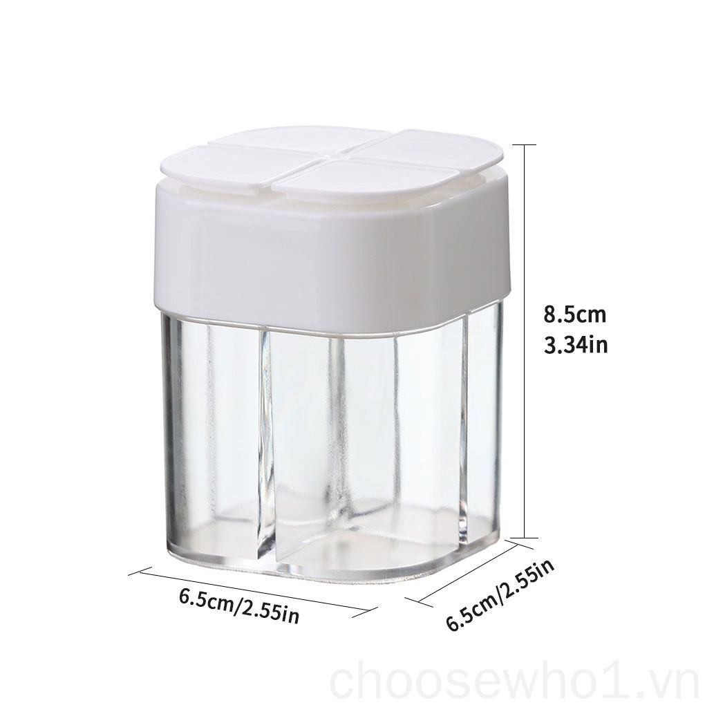 Lọ Đựng Gia Vị 4 Ngăn Tiện Lợi Cho Nhà Bếp / Dã Ngoại / Cắm Trại 1
